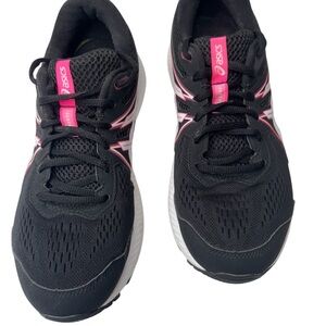 ASICS Women's Black and Pink Athletic Shoes